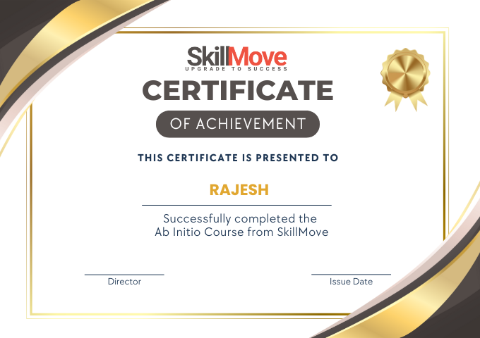 Abinitio Training in Hyderabad - Abinitio certificate