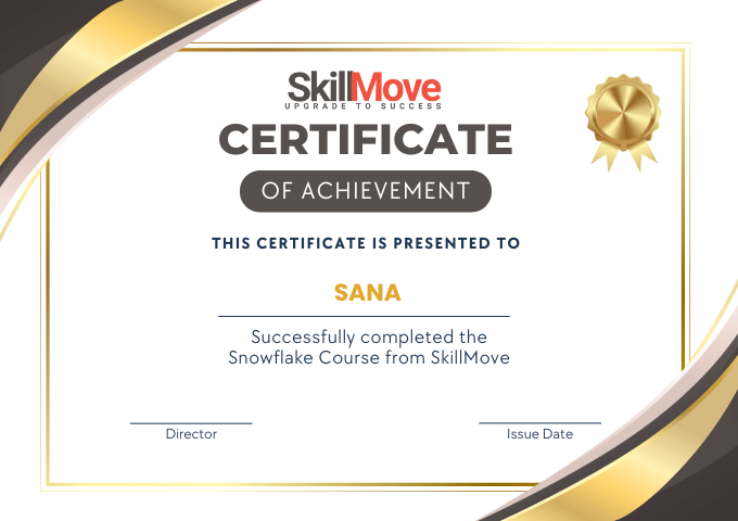 Snowflake Training in hyderabad - snowflake course certificate
